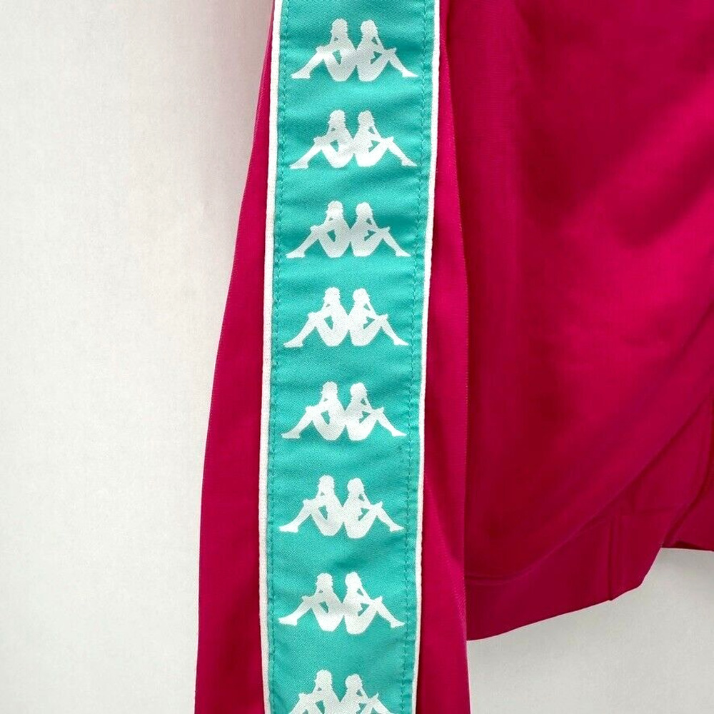 Kappa Banda Anniston Track Jacket Mens S Fushcia Pink Teal Athleisure Bloke NWT - Picture 3 of 12